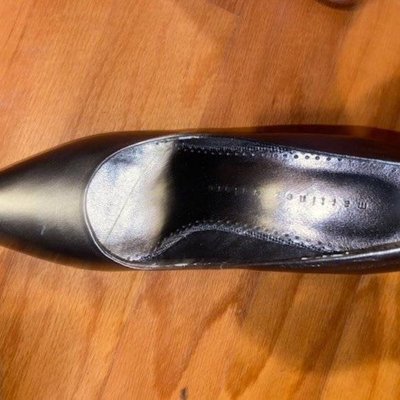 Martinez Valero Encrusted Heel Pewter Pumps Size 8 - Picture 2 of 6